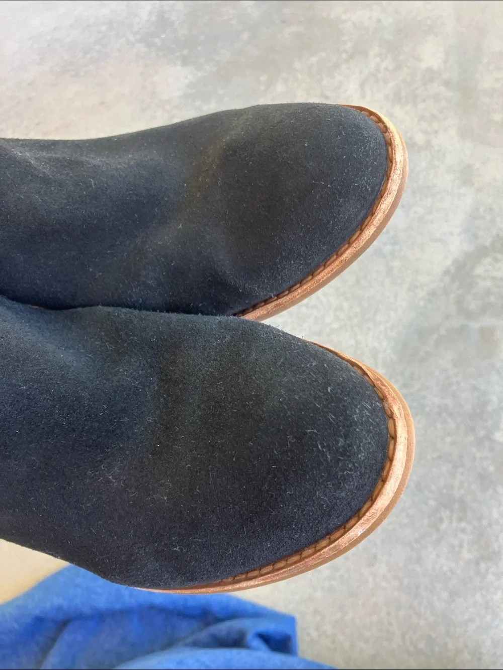 Jeffrey Campbell Black Suede Leather Booties, 9